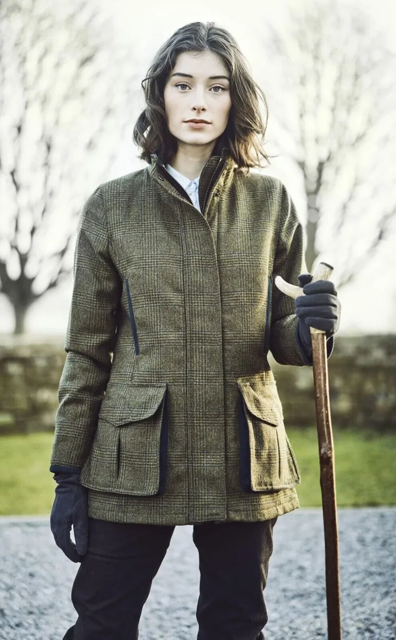 Musto Ladies Seafield Glen Light Washable GTX Tweed Jacket-2